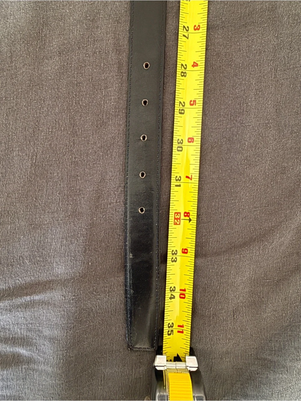 Vintage Gucci Navy Leather Belt Gold GG Logo Buckle Italy Unisex